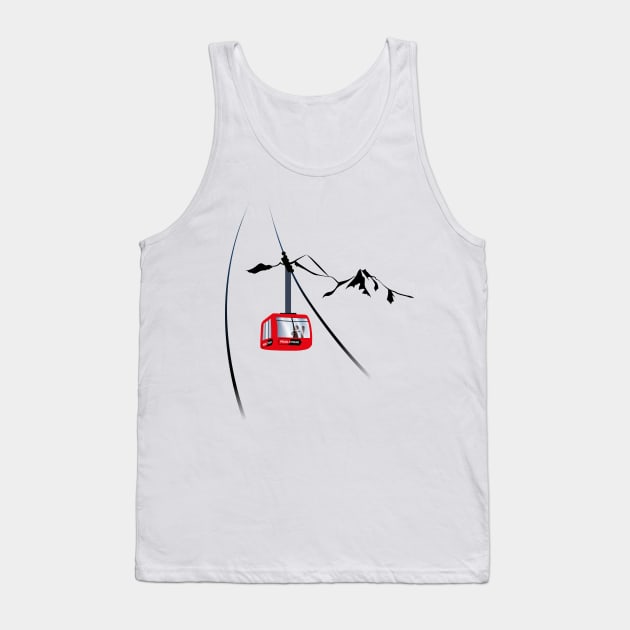 Whistler peak 2 peak cable car Tank Top by leewarddesign